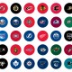 NHL Standings Board team magnetic pucks